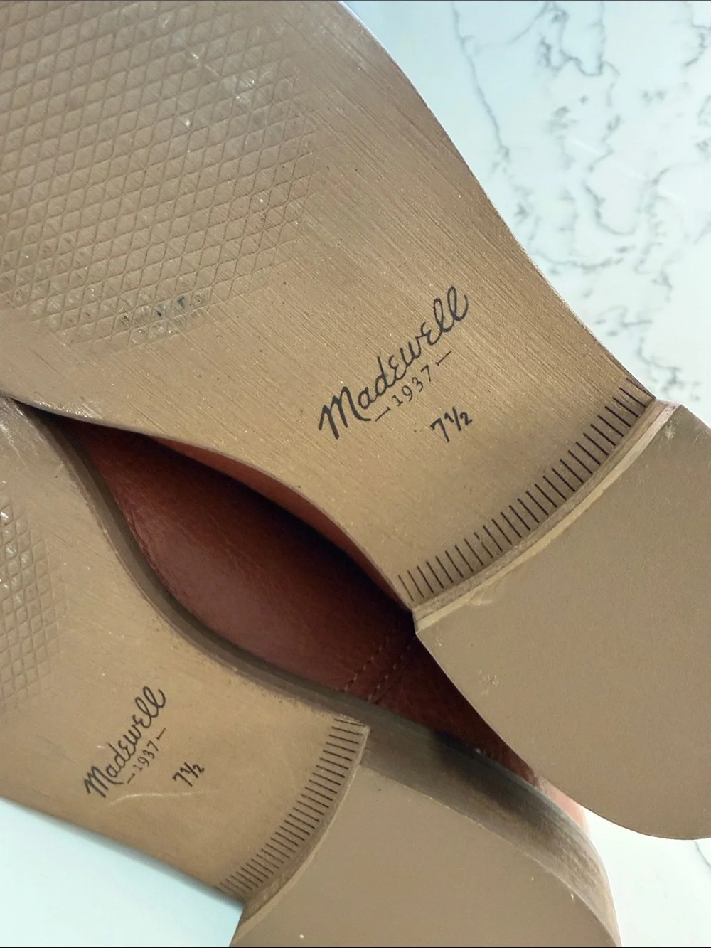 Madewell Cognac Leather Boots